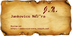 Jankovics Nóra névjegykártya